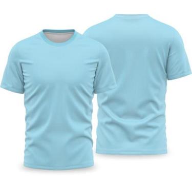 Imagem de KIT 4 CAMISAS POLIESTER AZUL Lisa Tradicional - FORTE IMPRESSÃO, GG, A