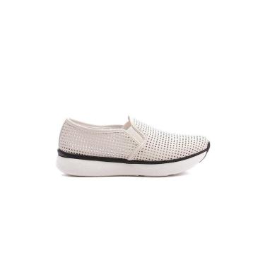 Imagem de Tênis Feminino Giulia Domna Slip On Couro Off White-Feminino