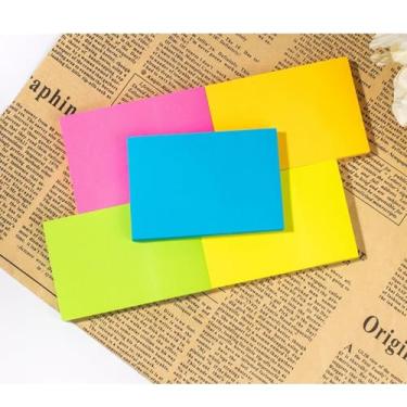 Imagem de Adesivos de 7,6 cm x 10 cm para escritório, casa, notas criativas, 100 folhas/bloco
