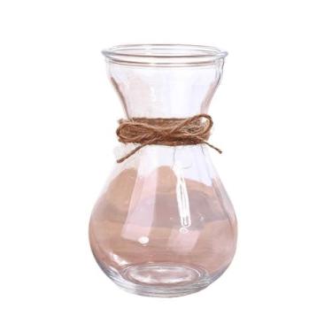 Imagem de Vasos simples vaso de vidro hidropônico vaso de flores transparente escritório mesa cultura aquática arranjo de flores 10 * 14 cm vaso de mesa