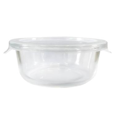 Imagem de Pote Refratário de Vidro com Tampa Hermética, Armazenar, Assar, Servir e Organizar Alimentos (950 ML)