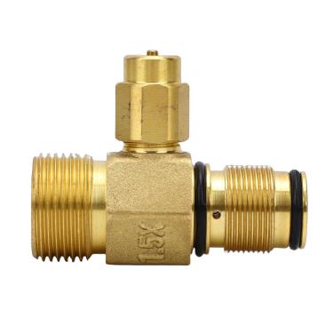 Imagem de Pssopp Encaixe de Saída para Lavadora de Pressão, Kit de Válvula de Saída de Alta Pressão, Válvula de água de Latão 7106264 para C30 C31 C32