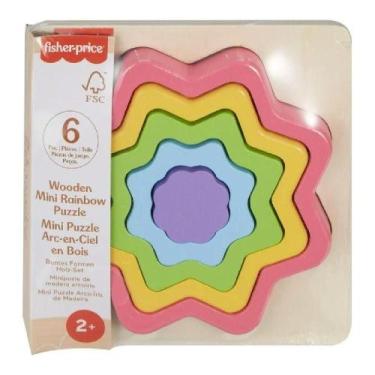 Imagem de Fisher-Price Mini Quebra-Cabeça Arco-Íris Estrela - Mattel