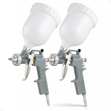 Imagem de Pistola de Pintura Pneumática Profissional com Copo 500ml, Bicos Intercambiáveis, Alta Precisão e Baixo Consumo de Ar