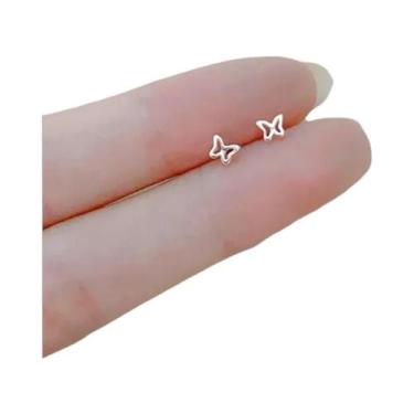 Imagem de Brincos De Coração E Estrela Mini Hipoalergênicos Para Mulheres, Joias