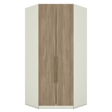 Imagem de Guarda Roupa Modulado Canto Closet Seletto 2 Portas Areia/Jequitibá - 