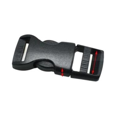 Imagem de Fivela De Liberação Lateral De Plástico Preto Para Cintos De Mochilas 