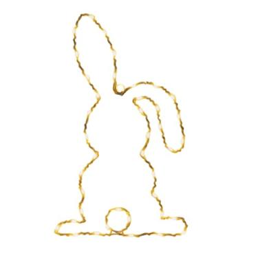 Imagem de Lâmpada Coelho Da Páscoa - Lâmpada LED Com Temporizador De Primavera E Controle Remoto,Decoração Iluminada da Páscoa,para Festa de Ação de Graças, Escritórios, Casa, Escola, Dormitório,