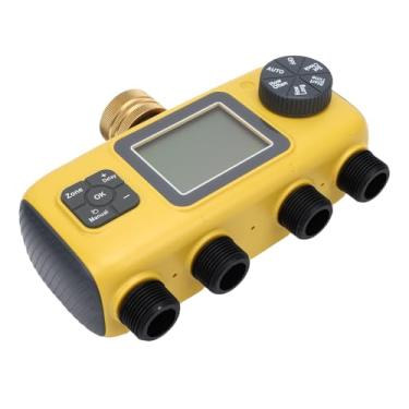 Imagem de GLOGLOW Temporizador de Irrigação de 4 Saídas, Temporizador de Irrigação Programável para de Mangueira de Jardim, Suprimentos de Jardinagem para Gramado e Quintal