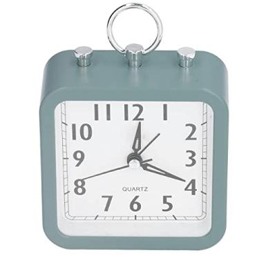 Imagem de Despertador com bateria, design com adorável visual brilhante, operação silenciosa não radiativa, fácil de ler algarismos árabes pretos, com 1 bateria AA, para escritório em casa, escola, cabeceira