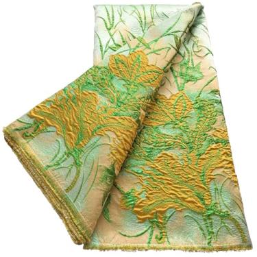 Imagem de ZhenGuiRu Tecido de renda africana 5 metros, tecido de renda brocado jacquard bordado francês para costura de festa de casamento
