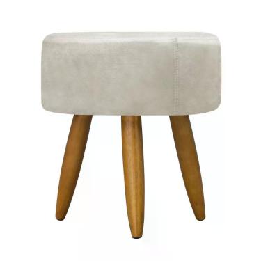 Imagem de Puff Decorativo Redondo - Bege Bege