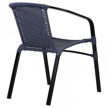 Imagem de Cadeira Floripa Em Alumínio Com Pintura Eletrostática área Azul Dark