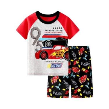 Imagem de Conjunto De Pijamas De Verão Para Crianças Meninos E Meninas Em Algodã