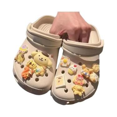 Imagem de Pingentes De Sapato Hello Kitty Kuromi Cinnamoroll Para Sandálias, Chi