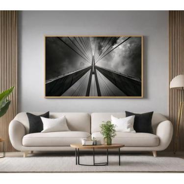 Imagem de Quadros Decorativos com Moldura Estaiada Sao Paulo para Sala Quarto e 