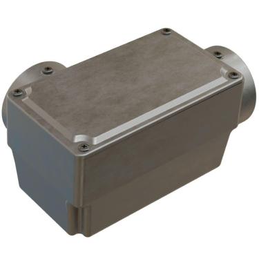 Imagem de Caixa de Derivação Fixa Conduletzel Sem Pintura Tipo Ll de 2 com Tampa E012050075 Wetzel Caixa D