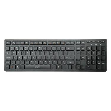 Imagem de TECLADO MULTÍMIDIA COM FIO OEX TC300 FLAT 104 TECLAS BRANCO-Unissex