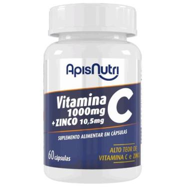Imagem de Vitamina C Zinco 1100mg 60 caps Apisnutri