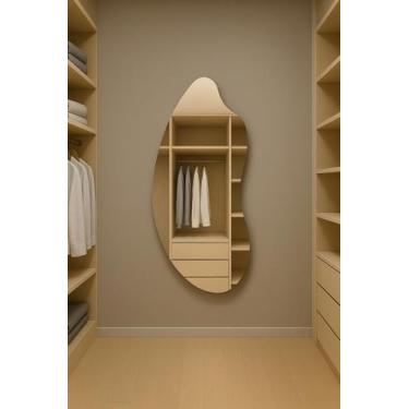 Imagem de Espelheira 90Cmx40Cm Organico E22 Incolor - Cubas E Gabinetes