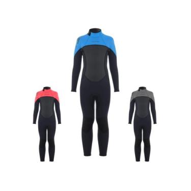 Imagem de Macacão Long John Roupa Borracha Neoprene Infantil Unissex Natação Sur