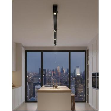 Imagem de Kit Trilho Eletrificado 1m com 4 Spots 7w Led Bivolt Minimalista Sofis