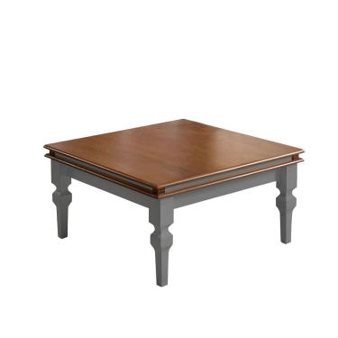 Imagem de Mesa de Centro Manchester 2039 Linz Móveis - Cinza/Imbuia Glazer