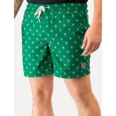 Imagem de Short Original Penguin Masculino D'Água Logo Print Verde-Masculino