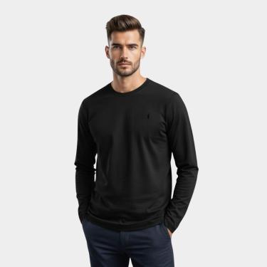 Imagem de Camiseta Masculina Viscose Elastano Toque Macio Geladinho Manga Longa Viscolycra Medson-Masculino