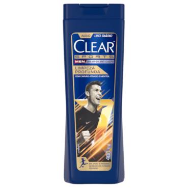 Imagem de Shampoo Anticaspa Clear Men Limpeza Profunda 400ml