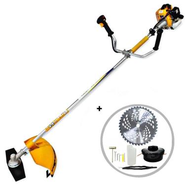 Imagem de Roçadeira Semiprofissional Vulcan VR260H 2T 26CC 0,9HP Resistente, Robusta Ideal para Trabalho Pesado + Disco Extra Circular de Videa NS05 40 Dentes