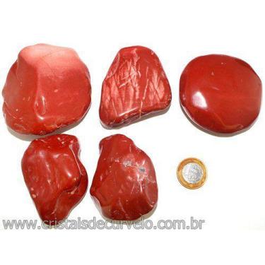 Imagem de Massageador de Seixo Jaspe Vermelho - 1kg - ATACADO - Reff 116352 - Cr
