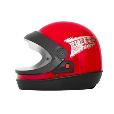Imagem de Capacete pro tork sport moto vermelho tamanho 58