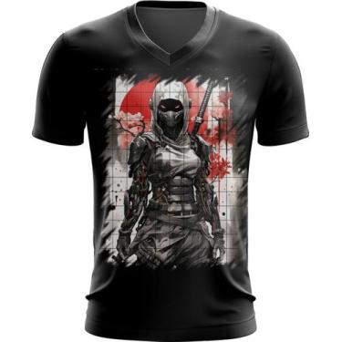 Imagem de Camiseta Gola V Ciborgue Ninja Robô Espreita 14 - Kasubeck Store®, INF