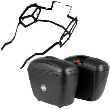 Imagem de Par Baú E21 + Suporte Lateral Givi Honda Sahara300 2024+