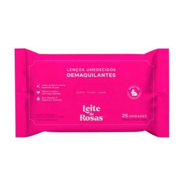 Imagem de Lenços Umedecidos Demaquilantes 25 Unidades Leite de Rosas