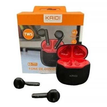 Imagem de Fone de Ouvido Bluetooth 5.1 Sem Fio Kaidi 771 In-Ear Preto, Preto