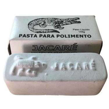 Imagem de Pasta Para Polimento E Brilho Em Metais Alumínio Cor Branca - Jacaré