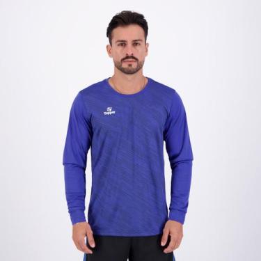 Imagem de Camiseta Topper Goleiro Classic III Manga Longa Azul, M