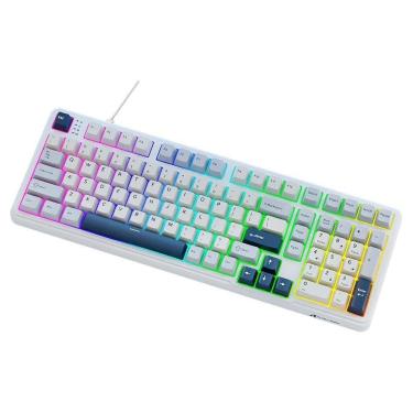 Imagem de Teclado Mecânico Gamer Attack Shark X98, Layout 98 Teclas, RGB, Starlight , - AS-X98-SL...