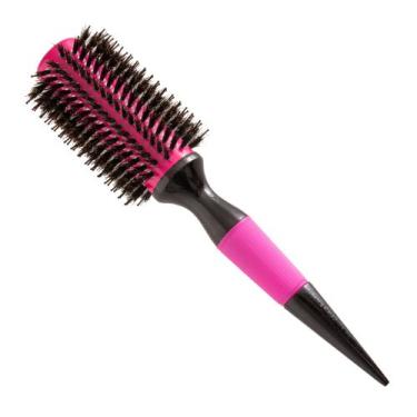 Imagem de escova de cabelo profissional cerâmica com cerdas de javali escobel 34