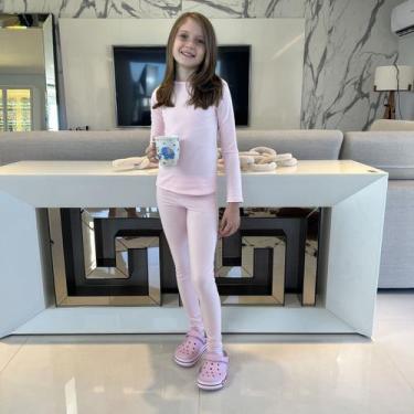 Imagem de Calça Legging Térmica Infantil - TDZ, G, Rosa