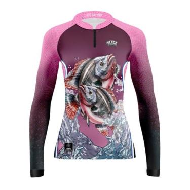 Imagem de Camisa Camiseta Blusa de Pesca Tilápia Masculino Feminino e Infantil F