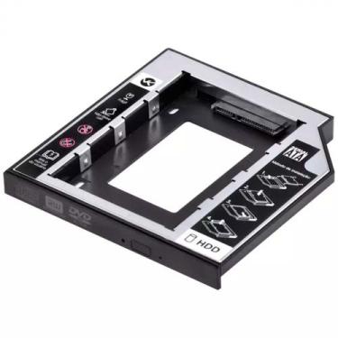 Imagem de Adaptador Caddy para HD ou SSD gaveta DVD notebook SATA 12.7mm AC-127 