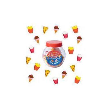 Imagem de Pote de mini borrachas foods tilibra - 20 unidades