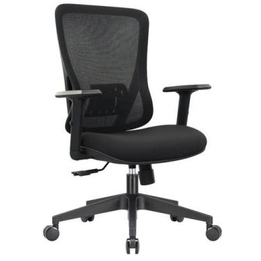 Imagem de Cadeira Escritório Diretor NR17 Ergonômica Tela Mesh Kappa Preto - Mov