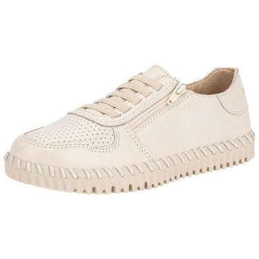 Imagem de Tênis feminino casual botisly xxv bottero 370402, Natural, 35