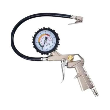 Imagem de Medidor De Pressão De Ar Multifuncional Para Pneus De Carro E Moto Com