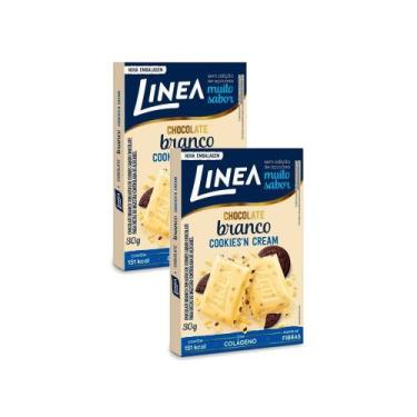 Imagem de Kit 2 Chocolate Branco Linea Cookies'n Cream 30g