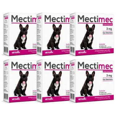 Imagem de Kit 6 Mectimec 3mg 4 Comprimidos - Vet Farmos